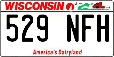 WI license plate 529NFH