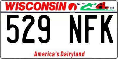 WI license plate 529NFK
