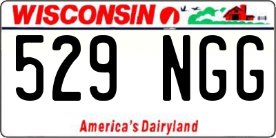 WI license plate 529NGG