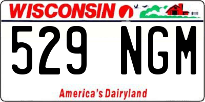 WI license plate 529NGM