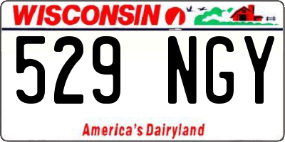 WI license plate 529NGY