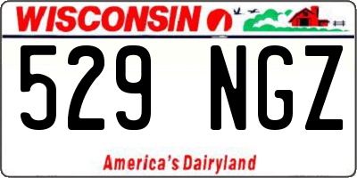 WI license plate 529NGZ