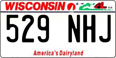 WI license plate 529NHJ