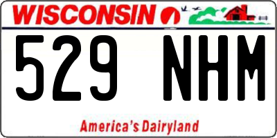 WI license plate 529NHM