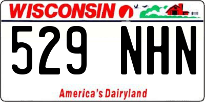 WI license plate 529NHN