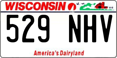 WI license plate 529NHV
