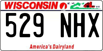 WI license plate 529NHX