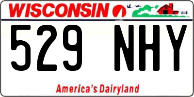 WI license plate 529NHY