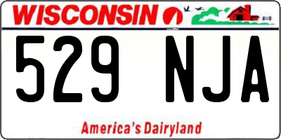 WI license plate 529NJA