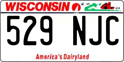 WI license plate 529NJC