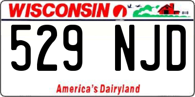 WI license plate 529NJD