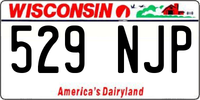 WI license plate 529NJP
