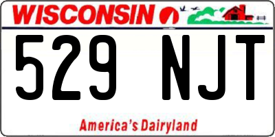 WI license plate 529NJT