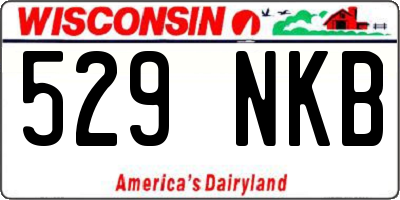 WI license plate 529NKB