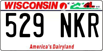 WI license plate 529NKR