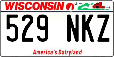 WI license plate 529NKZ