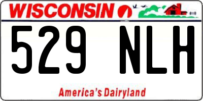 WI license plate 529NLH