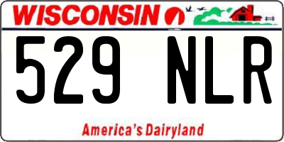 WI license plate 529NLR