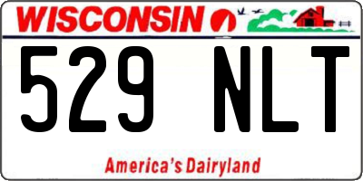WI license plate 529NLT