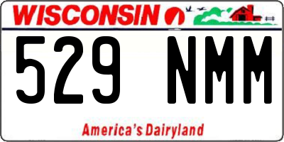 WI license plate 529NMM