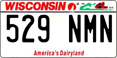 WI license plate 529NMN