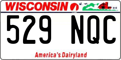 WI license plate 529NQC