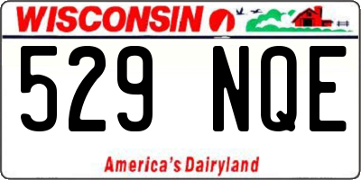 WI license plate 529NQE