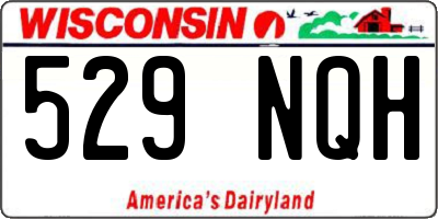 WI license plate 529NQH