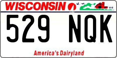 WI license plate 529NQK