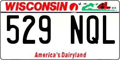 WI license plate 529NQL