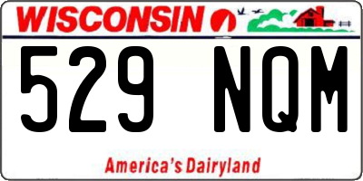 WI license plate 529NQM