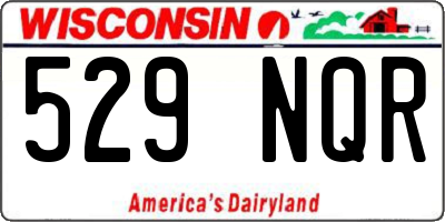 WI license plate 529NQR