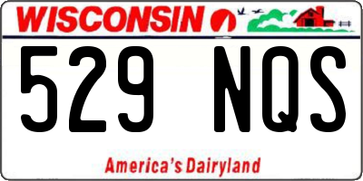 WI license plate 529NQS