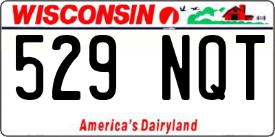 WI license plate 529NQT