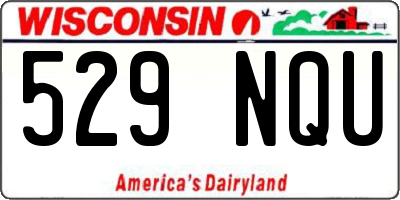 WI license plate 529NQU