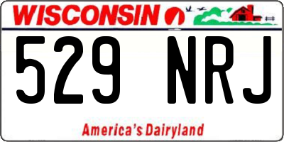 WI license plate 529NRJ