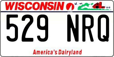 WI license plate 529NRQ