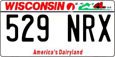 WI license plate 529NRX
