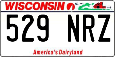 WI license plate 529NRZ