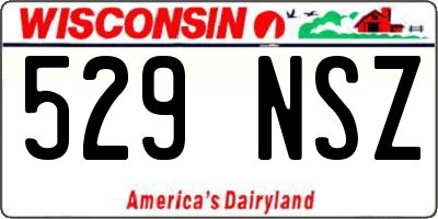 WI license plate 529NSZ