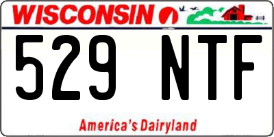 WI license plate 529NTF