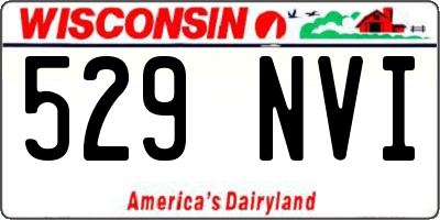 WI license plate 529NVI