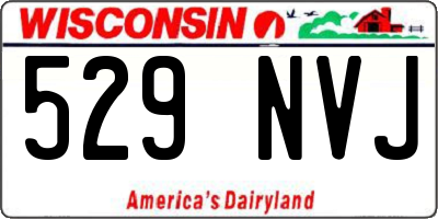 WI license plate 529NVJ