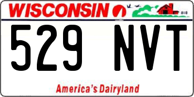 WI license plate 529NVT