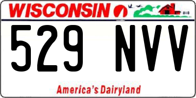 WI license plate 529NVV