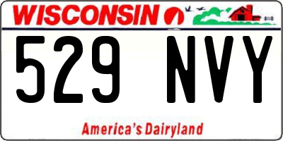 WI license plate 529NVY