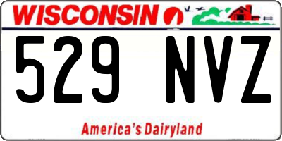 WI license plate 529NVZ