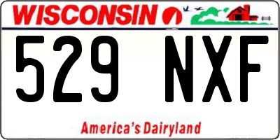 WI license plate 529NXF