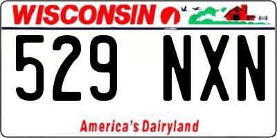 WI license plate 529NXN