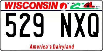 WI license plate 529NXQ